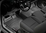 2007 Chevrolet Silverado Black WeatherTech Floor Liner (Full Set) [Crew Cab; 1500 Series; New Body Style; 1st Row Over the Hump]