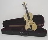 Crystalcello MV450GD 1/2 Size Violin with Carrying Case + Bow + Accessories - Golden Color