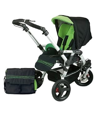 Jan?lalom Reverse Strata Pushchair Travel System - Green Valley