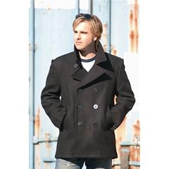 Mil-Tec Us Navy Peacoat, Marine Jacke Schwarz