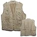 Safari Photo Vest Khaki Large (L Lg)
