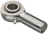 RBC Heim Bearings HMX12G 0.7500″ Bore, .7500-16 Threads Extra Capacity Male Rod End Bearing, 4 Piece Metal-To-Metal With Grease Fitting