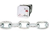 Campbell 0143626 System 3 Grade 30 Low Carbon Steel Proof Coil Chain in Square Pail, Zinc Plated, 3/8