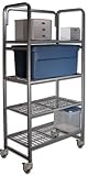 FTS Value-Four Shelf Mobile Storage Rack 141-110-12