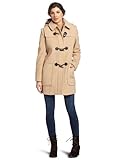 Larry Levine Women's Camelhair Hooded Duffle Coat