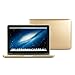 GMYLE(R) Hard Case Metallic Color for MacBook Pro 13 inch with Retina display - Metallic Champagne Gold Rubber Coated Hard Shell Case Cover with Black bottom case (Not Fit For Macbook Pro 13)