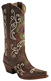 Tony Lama Women's VF3039 Boot,Espresso Tucson,8 B US