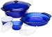 Anchor Hocking 15 Piece Impressions Cobalt Blue Set
