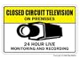 SECURITY CAMERA ~Sign~ cctv signs burglar camera alarm