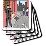 Rich Diesslins Funny General Cartoons - Cell Phone Bad Areas - Coasters
