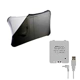 Nintendo Wii Fit BLACK Silicone Skin Sleeve for the Wii Fit board w/ 2800maH Rechargable Battery Pack