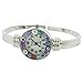 GlassOfVenice Murano Glass Millefiori Bangle Watch - Silver