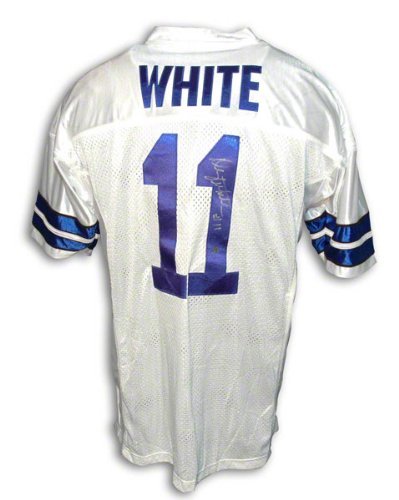 Danny White Autographed Dallas Cowboys White Throwback Jersey