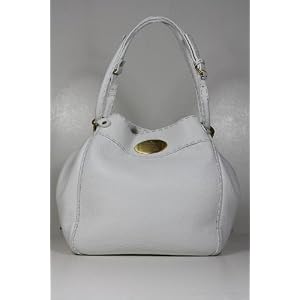 Fendi Handbags White Leather Bucket 8BR489