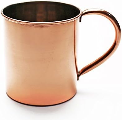 Moscow Mule Copper Mug, Handcrafted of 100% Pure Copper, Food Safe Nickel Inner Lining, 17 Ounce