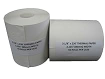 (50 Rolls) PosPaperRoll BPA FREE Thermal Paper - 3-1/8 x 230 Feet (CT-S300)
