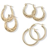 3 - Pair 10k Earring Set - B00007FQWL