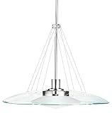 Satin Etched Stem Mount Pendant Chandelier
