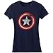 Juniors' Marvel Comics Captain America Shield T-shirt