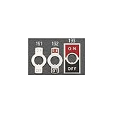エスコ 6mm用トグルスイッチ文字版 EA940DH-193