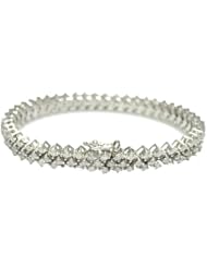 4.50 CT Diamond Bangle In 14K White Gold