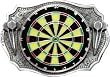 Mens Dartboard Metal Lucky Collection Belt Buckle