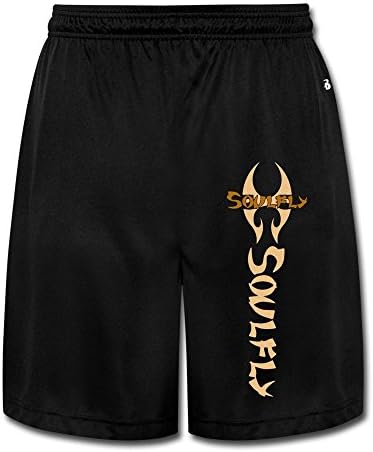 Men's Geek Soul Band Fly Shorts Black Size XL