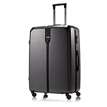 Hartmann Herringbone Luxe Hardside Extended Journey Spinner, Black Herringbone, One Size
