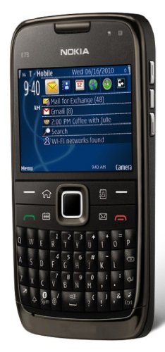 Nokia E71x Unlocked Phone with QWERTY Keyboard, 3.2 MP Camera and Dual-Band 3G - US Warranty (Black) On Sale