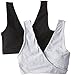 Lamaze Maternity Women's Two-Pack Soft Sleep Maternity Nursing Bra, Heather Grey/Black, X-Large
