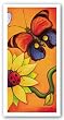 Butterfly and Ladybug by Will Rafuse 11.625"x24" Art Print Poster