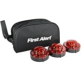 3 First Alert 9.1.1 LED Emergency Beacon Flares with Storage Bag