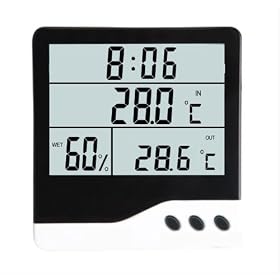GSI Quality Handheld Hygro Thermometer Psychrometer With Instant Accurate �C Or �F Humidity And Indoor/Outdoor Temperature Measurements - For Critical Environmental Analysis: Patio, Lawn &amp; Garden