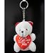 I Love You Teddy Bear Keychain