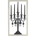 Framed Candelabra Silhouette Wall D&eacute;cor, Trompe L'Oeil