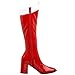 Funtasma by Pleaser Women's Halloween GOGO-305,Red/White Stretch Patent,6 M