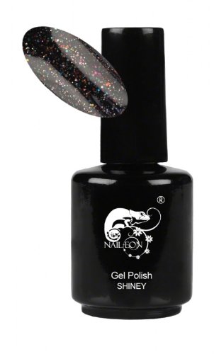 Vernis à ongles UV ou LED semi permanent 15 ml numéro 5673 noir paillettes Vernis à ongles UV ou LED semi permanent 15 ml numéro 5673 noir paillettes
