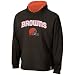 Reebok Cleveland Browns Brown-Orange Elite Fully Reversible Hoody Sweatshirt
