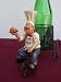 Ceramic Chef on Bicycle Bottle Holder