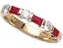 1.00 cttw Karina B(tm) Genuine Ruby Band LIFETIME WARRANTY