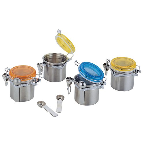 Supreme Mini Canisters with Assorted Lids Set of 8