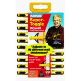 Plasplugs #SSTC554US 20PK YEL BLK Toggle by Plasplugs