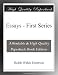 Search : Essays - First Series