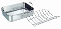 Detla Professional Roaster & Rack, Stainless Steel