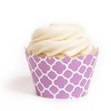 Dress My Cupcake Cherry Blossom Pink Spanish Tile Cupcake Wrappers, Set of 12 - Cupcake Picks, Pink Cupcake Liners, Cupcake Tree