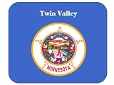 US State Flag - Twin Valley, Minnesota (MN) Mouse Pad