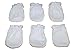 6 Pairs Solid White Cotton Newborn Baby/infant No Scratch Mittens Gloves 