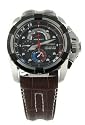 Seiko #SPC041P1 Men's Velatura Leather Strap Yachting Timer Chronograph Watch