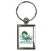 Key Chain Rectangular of Comedic Gone Fishin' (Gone Fishing)