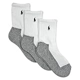 Polo Ralph Lauren toddler boys Grey Sole Crew socks 3pairs